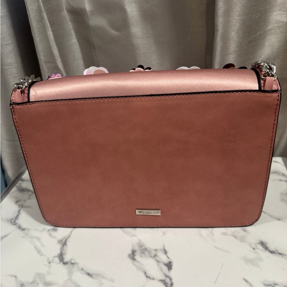 Aldo Pink Floral Embellished Crossbody Bag - Picture 3 of 4